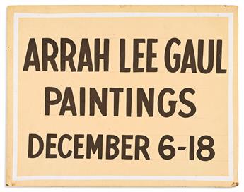 (ART.) Archive of the pioneering woman artist Arrah Lee Gaul.